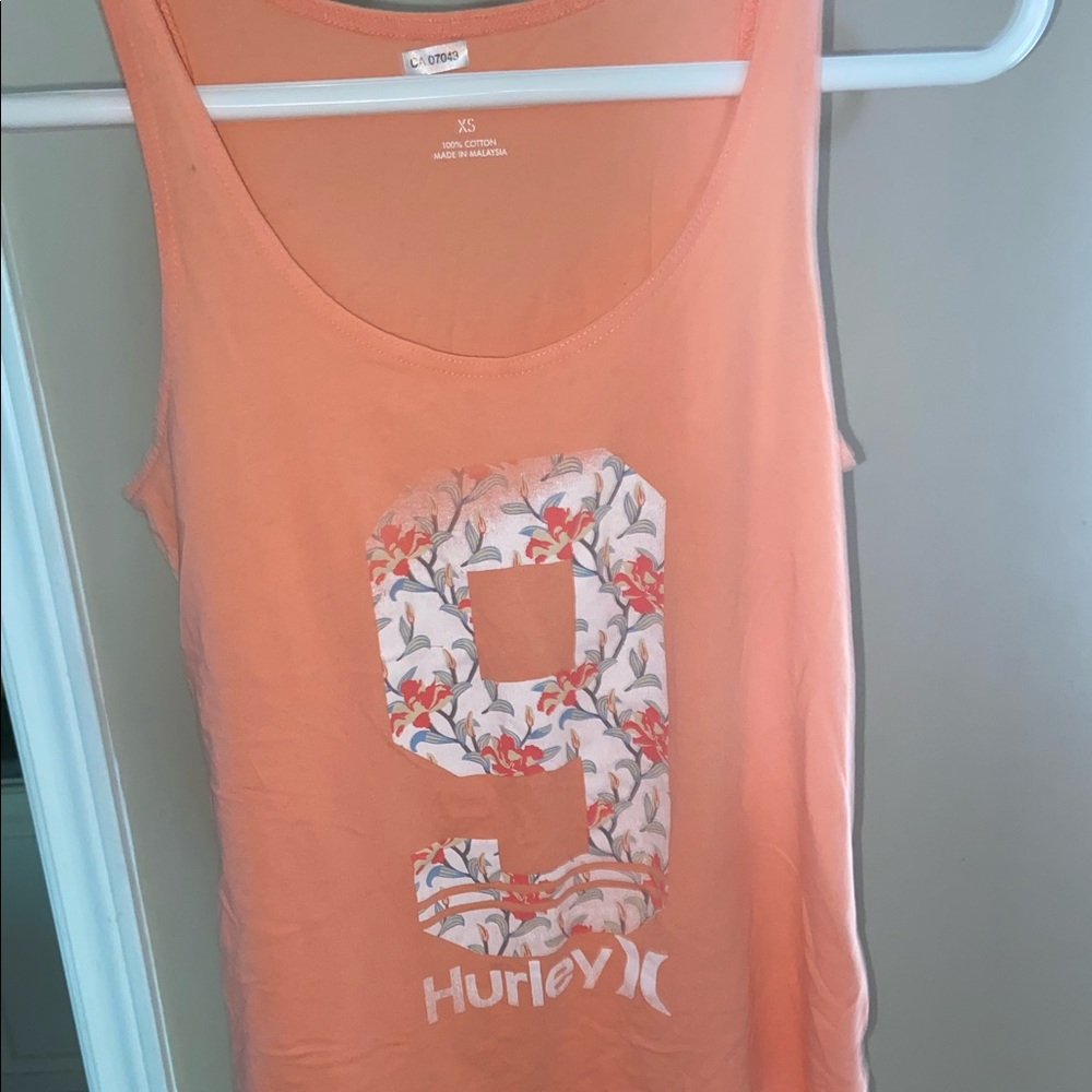 Hurley salmon tank top